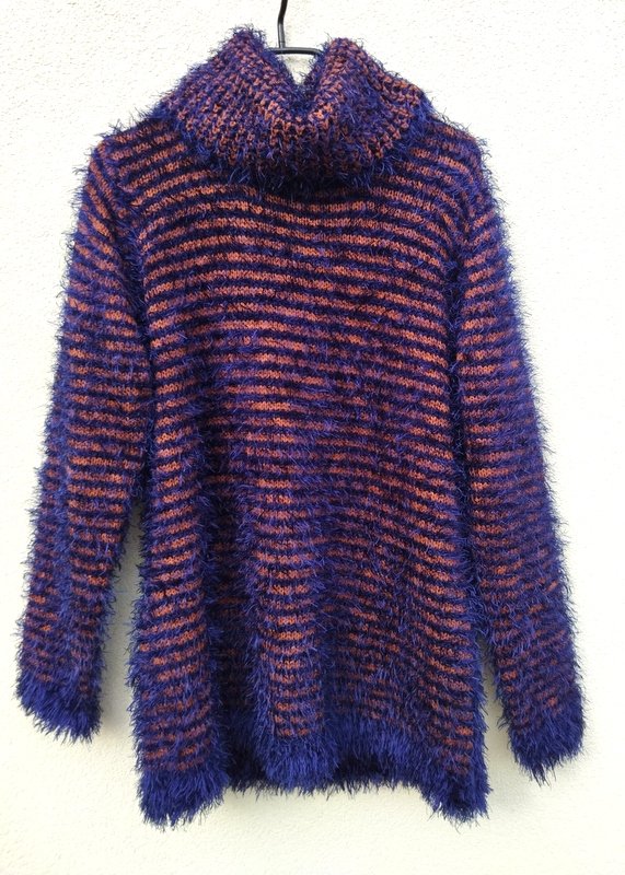 FIOR BLUE - WŁOCHATY SWETER