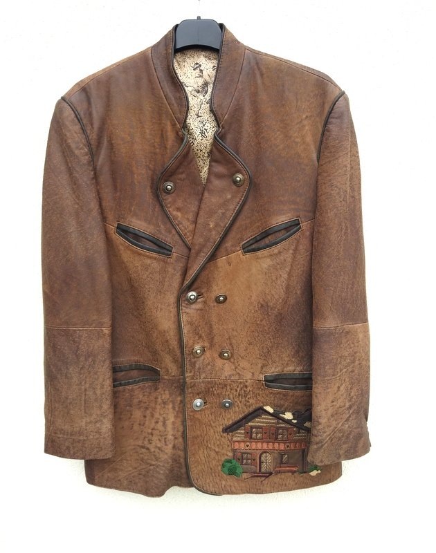 SOLO DIE TRACHT VINTAGE MEN  - SKÓRZANA KURTKA