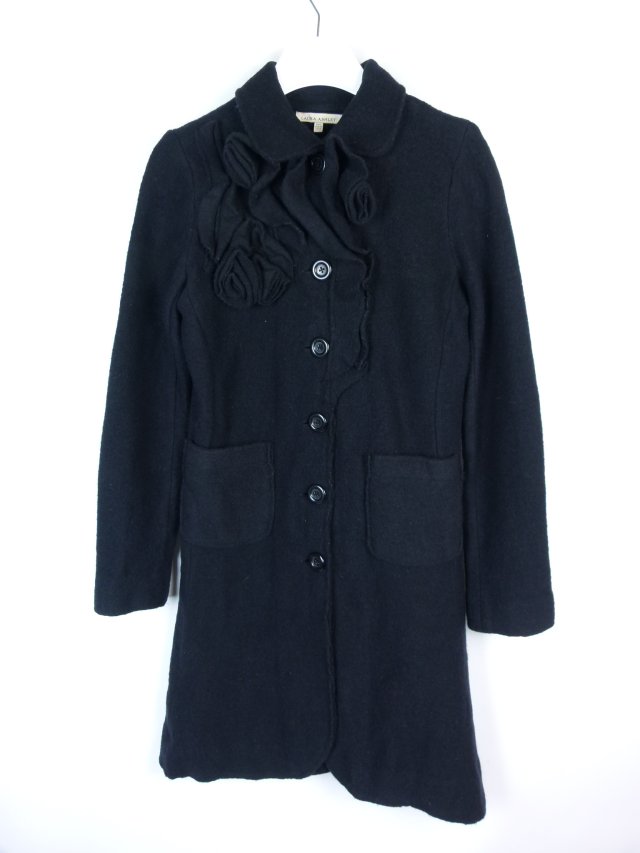 Laura Ashley wełniany płaszcz wool / S
