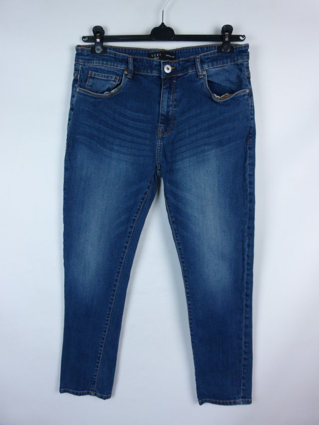 Very Man spodnie jeans skinny fit short / 36S