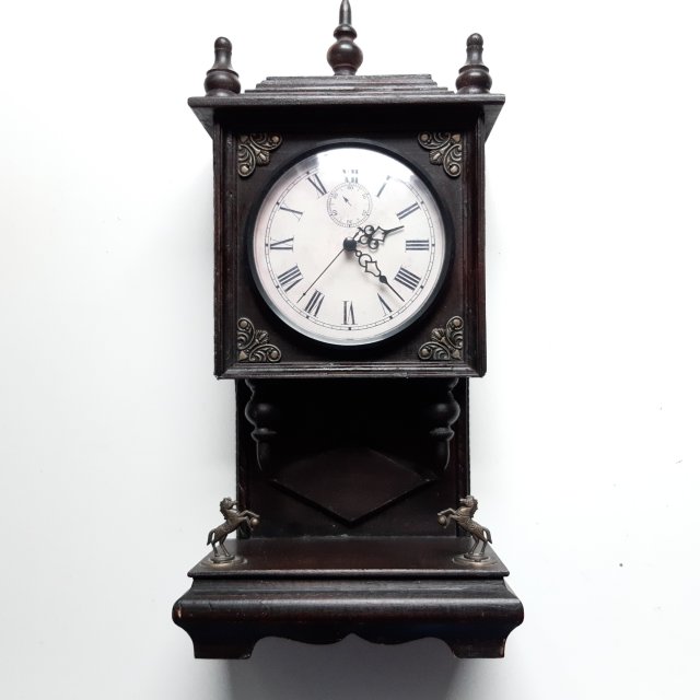 Drewniany Zegar Vintage Wiszący i Stojący