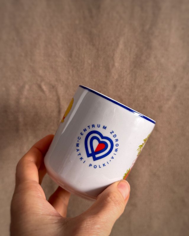 Kubek porcelanowy PRL Chodzież