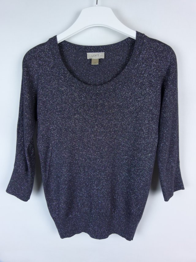 Loft metalizowana bluzka / XS petite