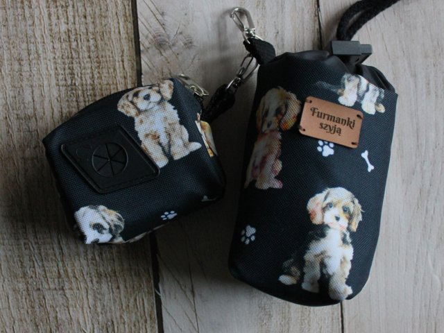 Zestaw saszetka na smaczki i woreczki # maltipoo