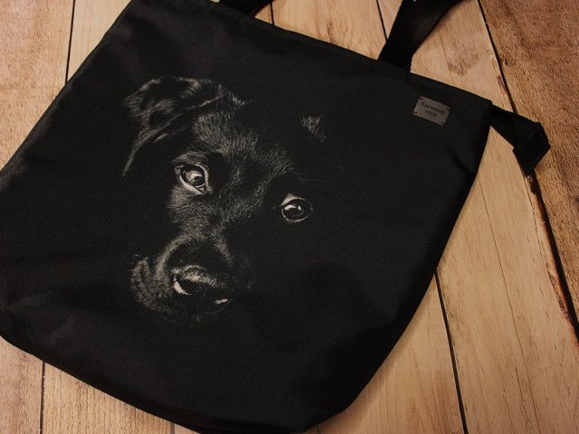 Torba czarny pies labrador