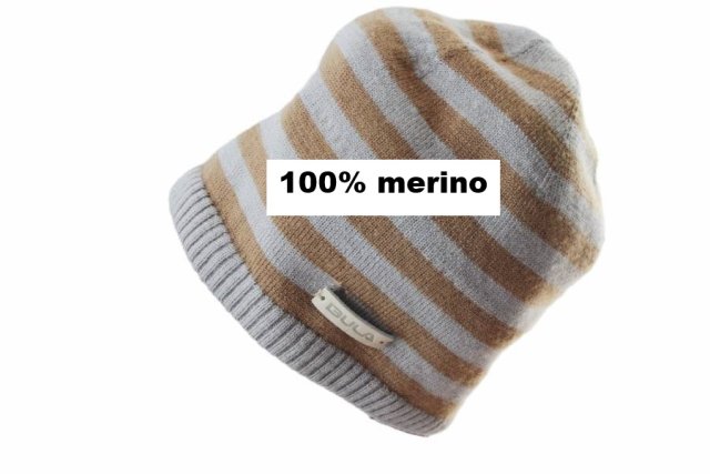 CZAPKA 100% WEŁNA merino Bula