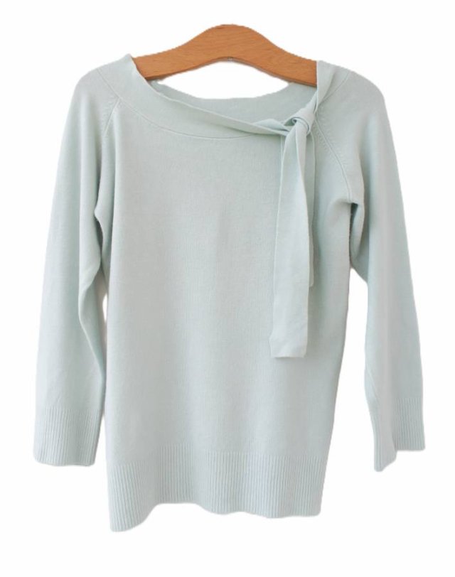Elegancki sweter vintage rękaw 3/4 bluzka