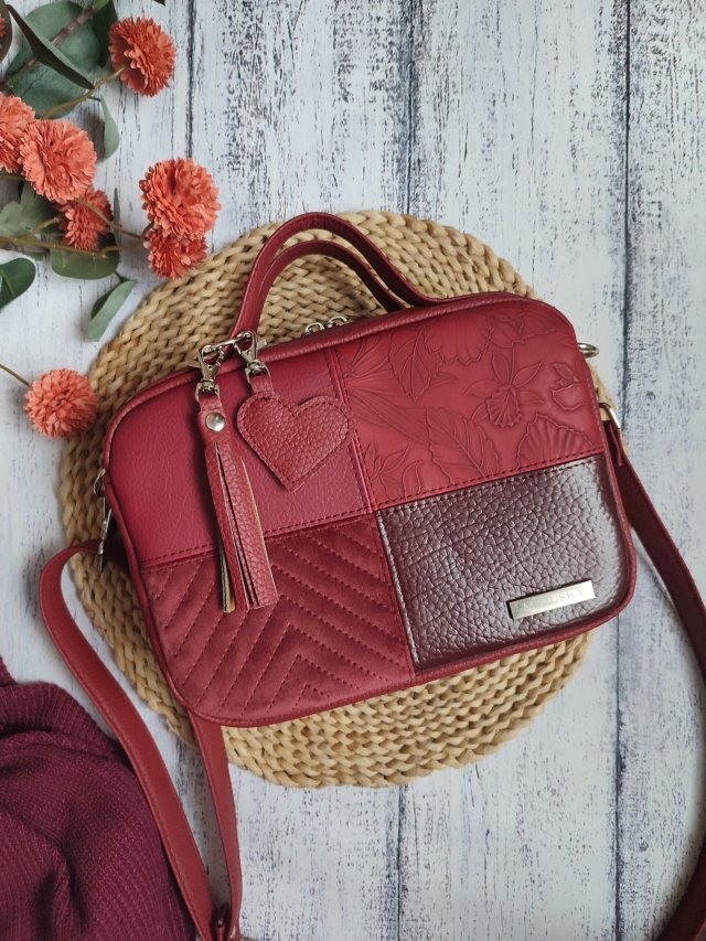 Torebka box bordo - brelok gratis