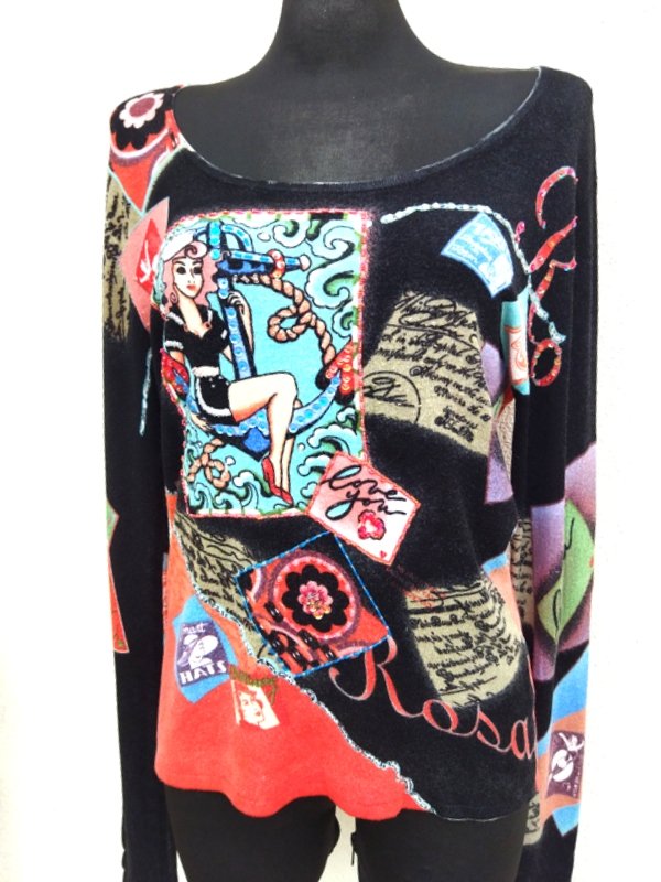 TWENTY -  WZORZYSTY SWETER