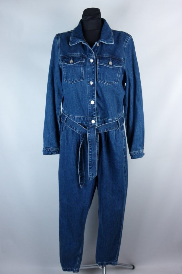 F&F jumpsuit jeans dżinsowy kombinezon 16 / 42