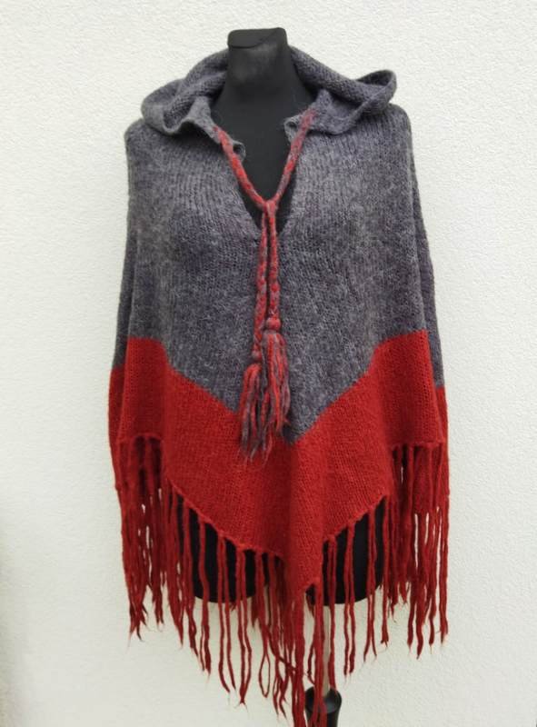 H&M - PONCHO Z ALPAKĄ