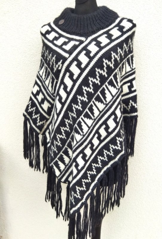 MEXX - WZORZYSTE PONCHO
