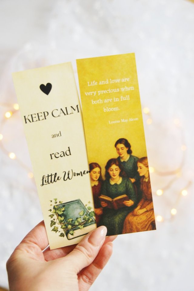 Louisa May Alcott Małe Kobietki - zakładka do książki z papieru