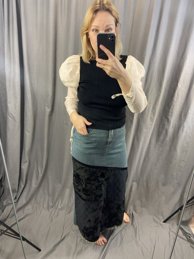 Zara sweterk z bufkami