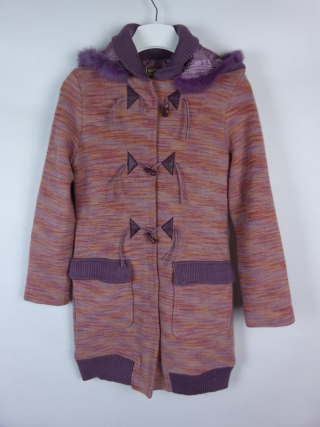 E.Market swetrowa kurtka parka z kapturem / S