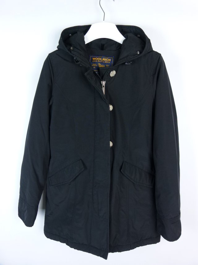 Woolrich ocieplana dłuższa kurtka parka pierze puch / XS