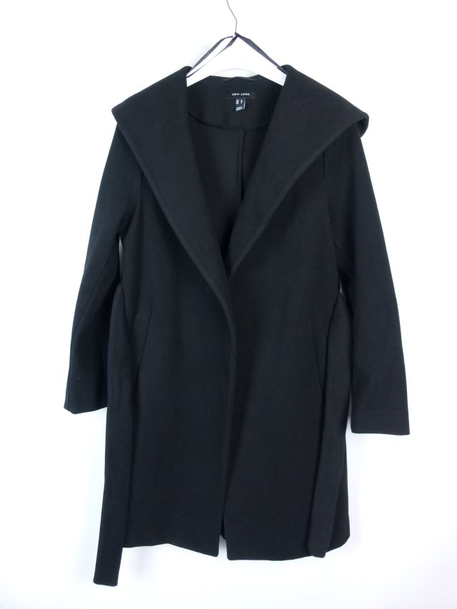 New Look cienki flauszowy płaszcz z kapturem 8 / 36