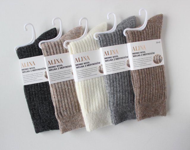 5 x Skarpetki Merino 39-42