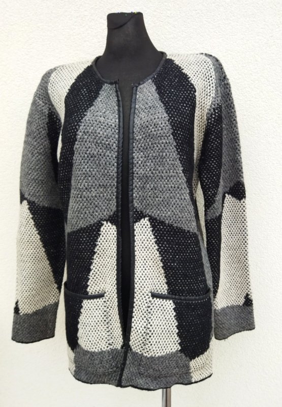 ICHI -  WEŁNIANY ŻAKIET /SWETER