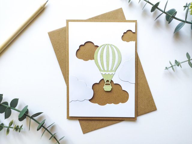 Kartka z balonem