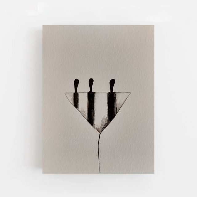 Abstrakcja- obraz  akwarela