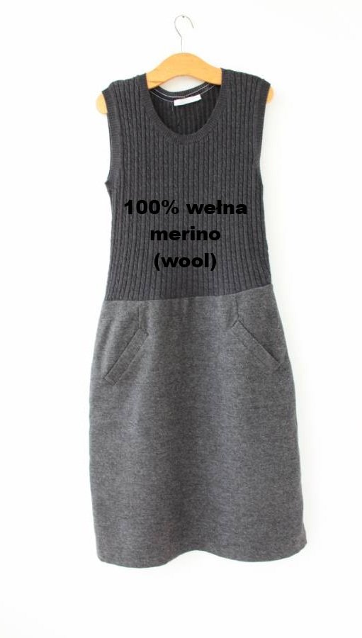 exclusive 100% wool dress SOPHIE FAROH merino Zegna