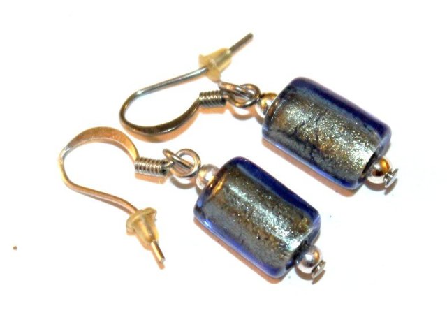 SZKLANE WALCE  efektowne kolczyki