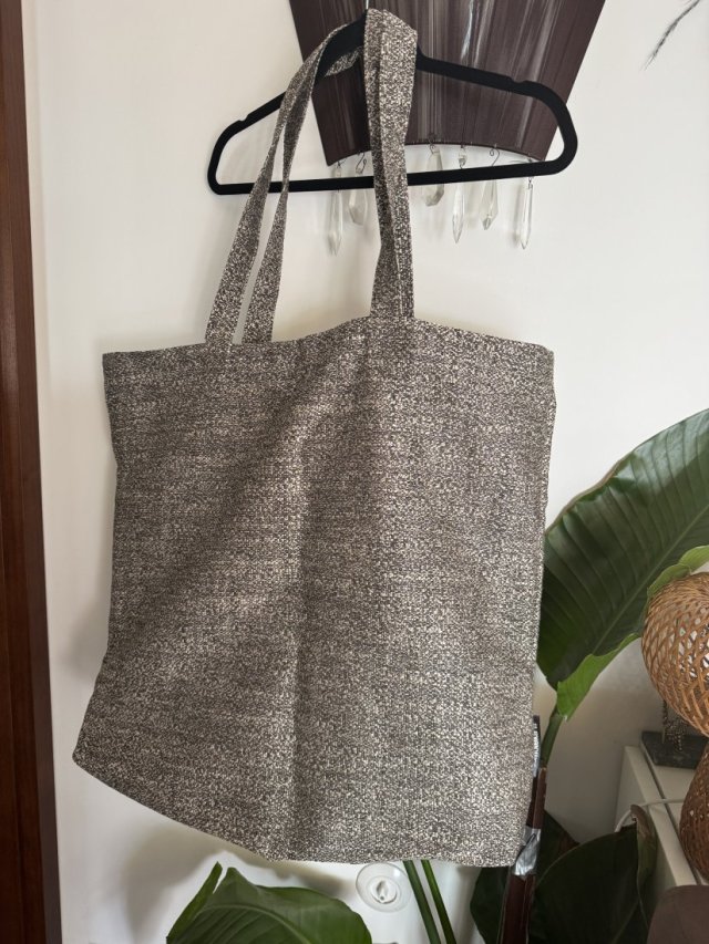 Duża torba shopper z grubego materiału