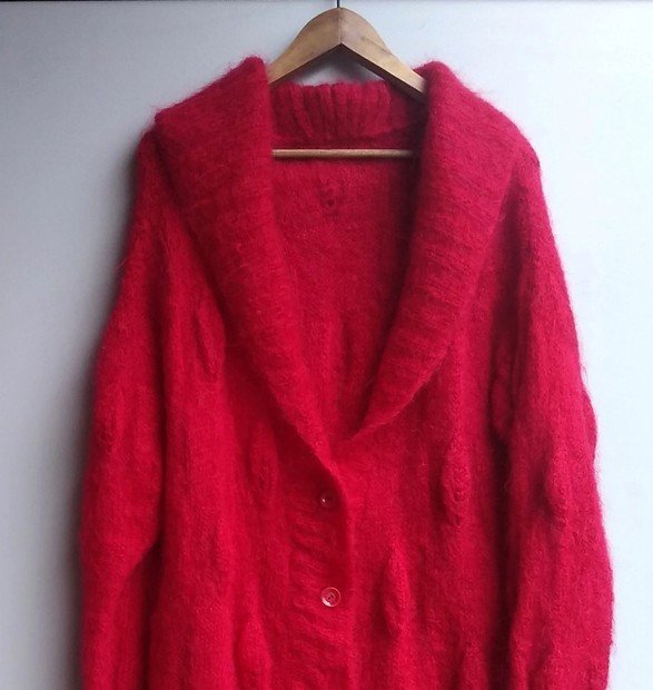 Kardigan handmade wełna