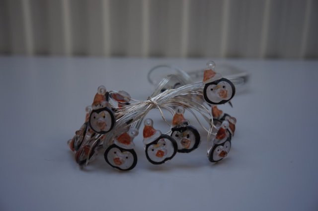 Lampki choinkowe LED - pingwinki   *39