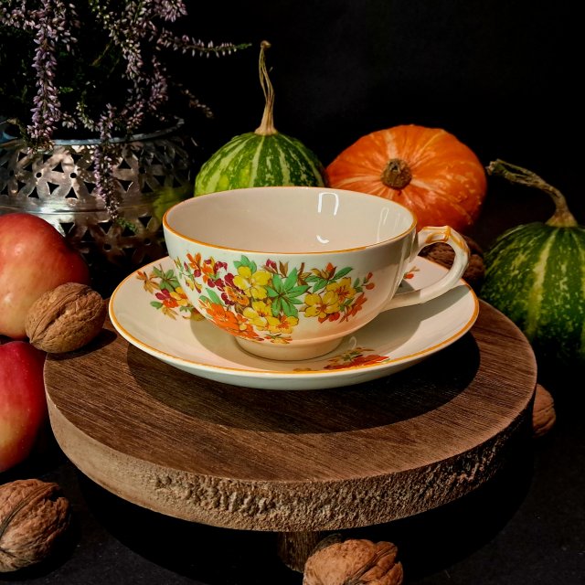 Angielska porcelana Empire filiżanka i spodek wzór Albany