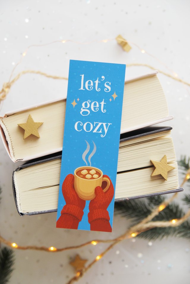 Papierowa zakładka do książki świąteczna | Zakładka Boże Narodzenie
