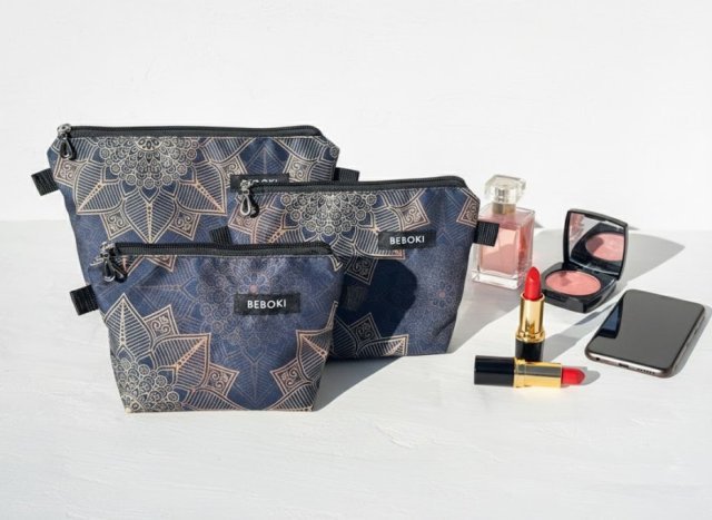 Kosmetyczka BEBOKI "Złote Mandale" – rozmiar M