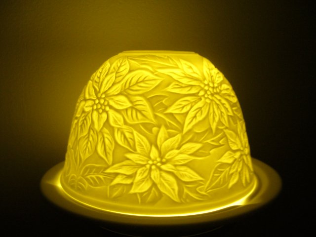 PORCELANOWY LAMPION ŚWIĄTECZNY BOŻE NARODZENIE