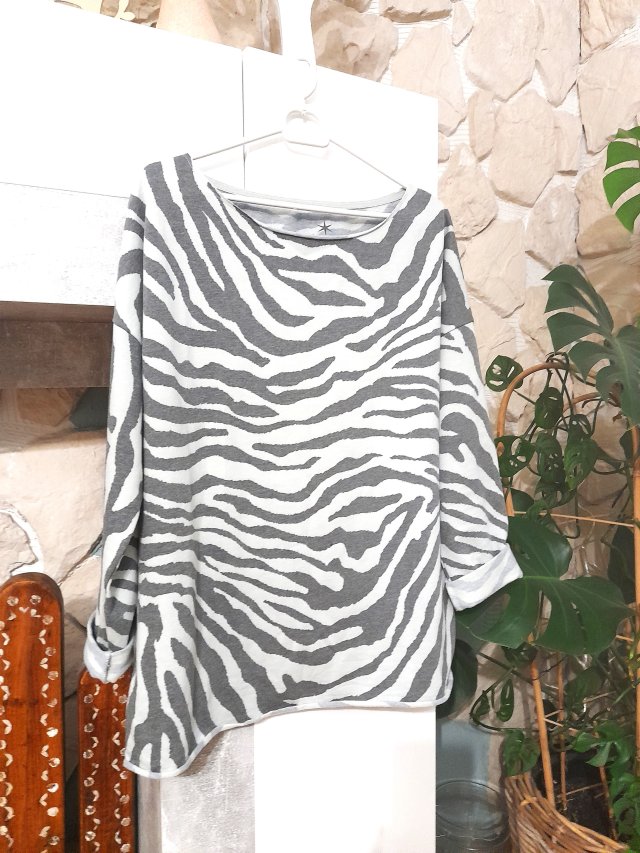 Bluza szarość i mięta M L