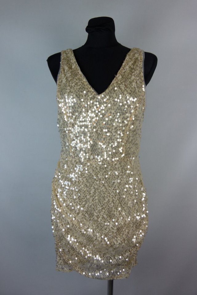 Koton cekinowa sukienka mini / L