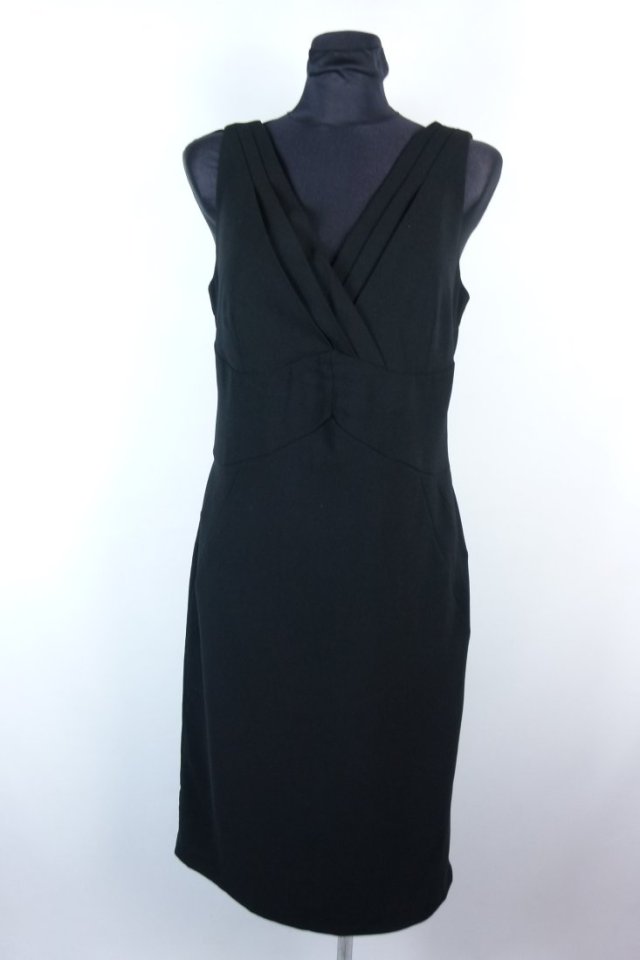 H&M ołówkowa czarna sukienka midi / 40