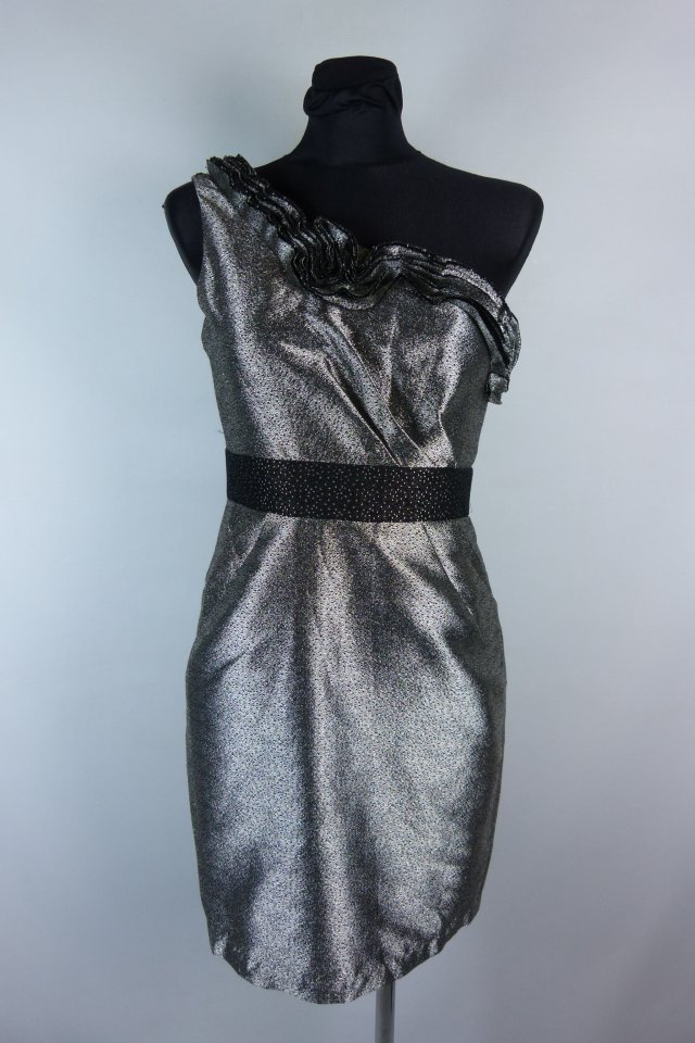 Max and Cleo koktajlowa sukienka na jedno ramię / XS