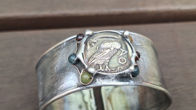 Mądra sowa - bransoletka regulowana