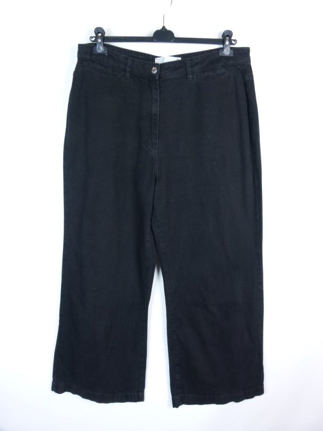 Next straight jeans proste szerokie bawełna konopie 18 / 46