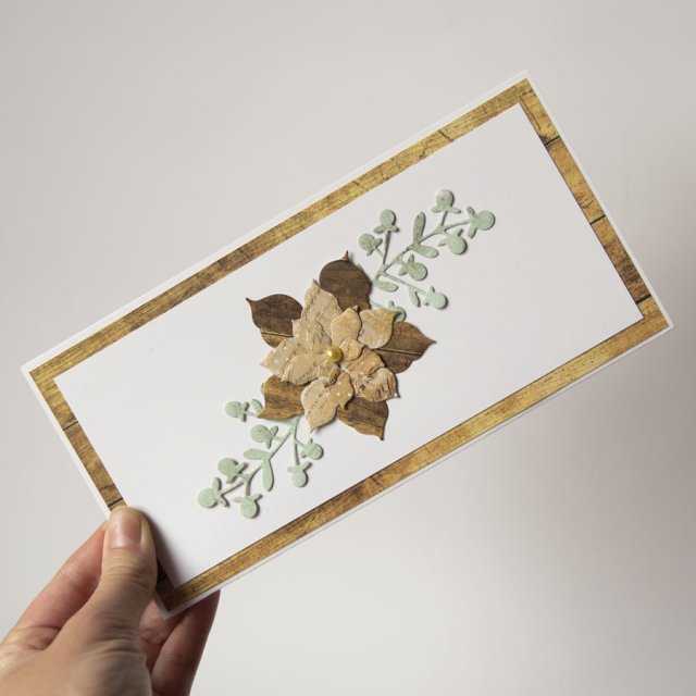 Kartka świąteczna handmade gwiazda betlejemska