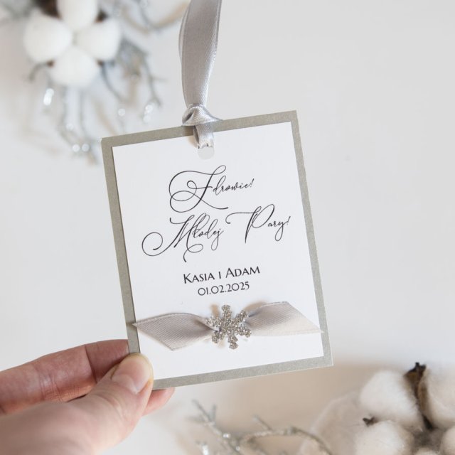 Zawieszki na alkohol, butelki, wódkę zimowe 10 sztuk