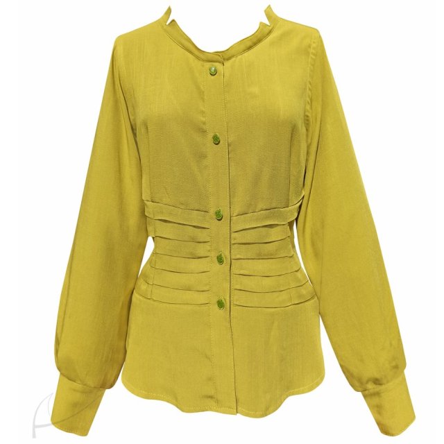 Zielona koszula ze stójką