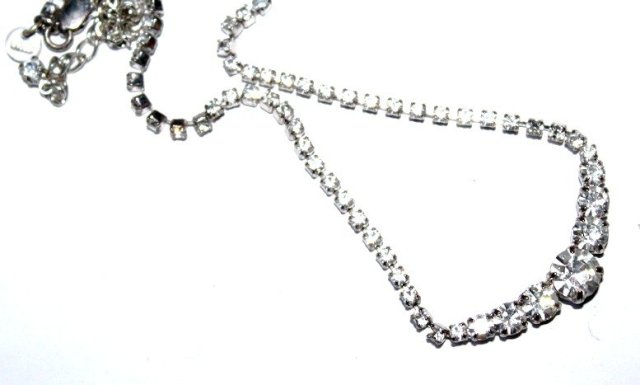 M&S SZKIEŁKA DŻETY piękny wieczorowy naszyjnik kolia