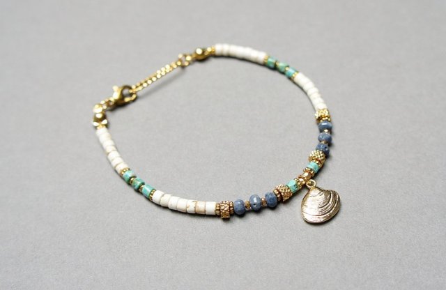 Sea collection /white seashell/ 23.06.25/ bransoletka