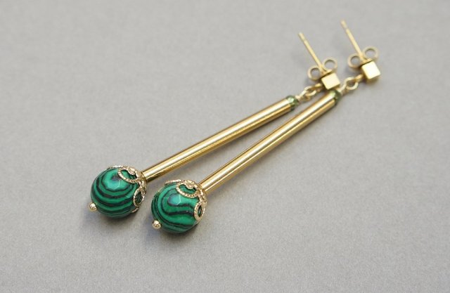 Alloys Collection - Malachity /29.10.25/ - kolczyki