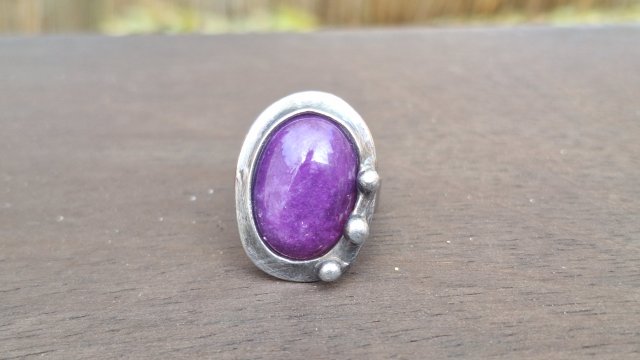Fioletnik - pierścionek regulowany