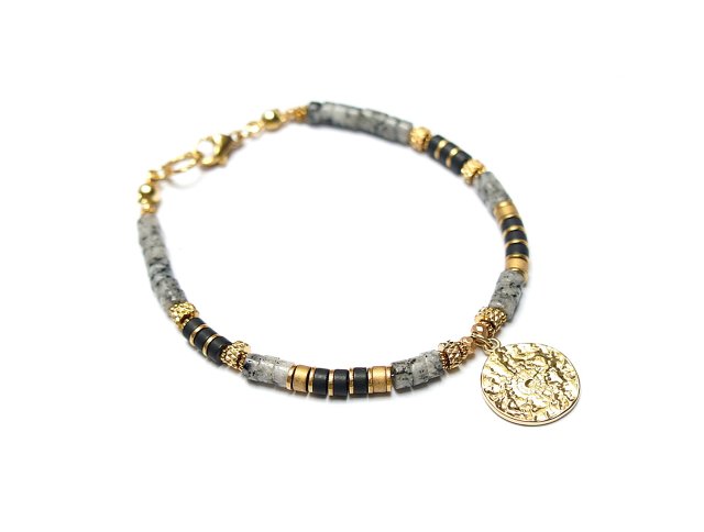 Jaspis plamisty grey /bransoletka/ 02.11.25 - Szlachetna kolekcja