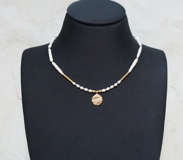 Pearls /white/ perły naturalne vol. 10 /02.11.25/ - choker