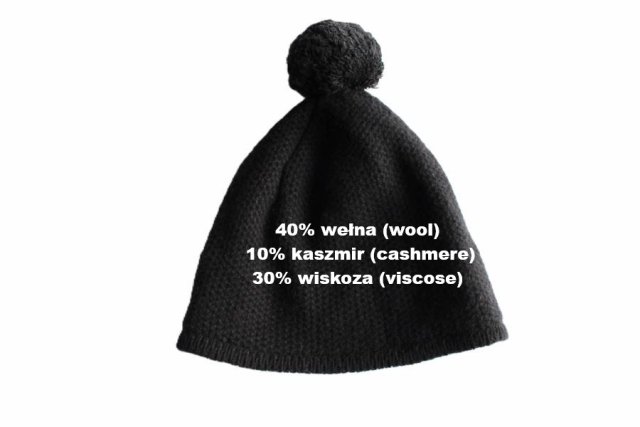 Czapka wełna kaszmir